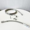 1/8 NPT Turbo Oil Feed Line AN4 Oil Return Line Kit Feed Line 30~500CM Stainless Steel Braided 0-90 Degree End Straight Hose