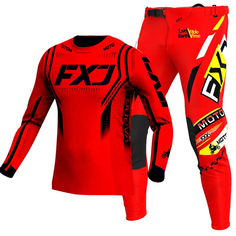 Zestaw motocrossowy dla dzieci 4 5 6 7 8 9 10 11 12 13 lat Młodzież Dziecko Motocykl Chłopiec Dziewczynka Jersey Spodnie Zestawy kombinezon wyścigowy Off-road Enduro MX MTB