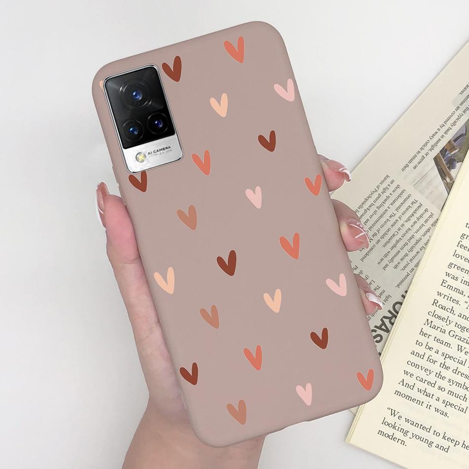 For Vivo V21 Case V2066 V2050 Soft Silicone Cute Painted Cover For Vivo V21E V 21 4g 5g Phone Cases Shockproof Bumper Slim Funda