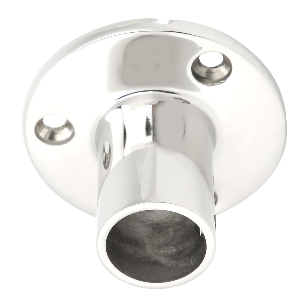 MJS013 90 Degree Round Base Stainless Steel Boat Round Base Boat Handrail Fittings22MM