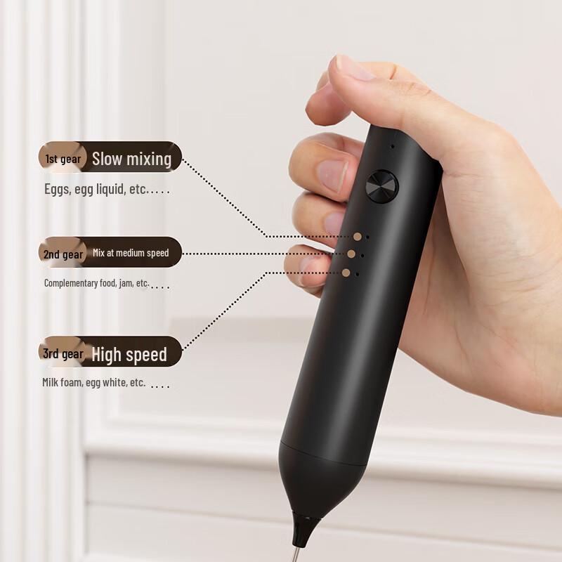 CLITON Rechargeable Handheld Electric Milk Frother