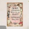 Retro Road Sign Metal Tin Poster 20x30 cm Funny Wall Art for Kids Playroom Decor