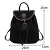 Vintage Velvet Backpack Women 2024 Fashion Casual Backpack All-Match Portable Bucket Bag Girls Schoolbag Large Capacity Handbag