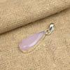 Gorgeous Pink Chalcedony Gemstone Handmade 925 Sterling Silver Jewelry Pendant For Her