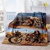 Harley-davidson Motorcycles Personalized Text Blanket Multi-purpose Personalized Blanket Comfortable for Livingroom Chair Bed Sofa for All Occasions