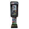 Miniature American Payphone Decoration 1/12 Scale Vintage Mini Graffiti Payphone Model Dollhouse Urban Street Phone Home Office Ornament
