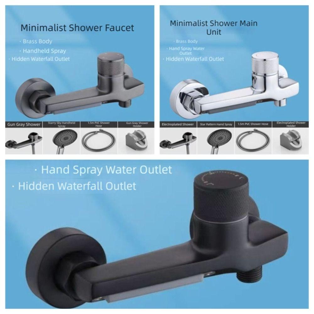 Stable Performance 3-Way Bath Shower Mixer Valve Bathroom Shower System  Home Upgrade