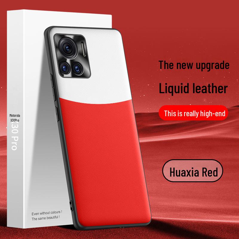 Motorola X30pro Liquid Leather Protective Case - Anti-Fall Shell, One Piece Ship.