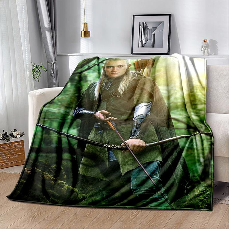 Movie L-Lord of The Rings H-Hobbit Soft Plush Blanket,Flannel Blanket Throw Blanket for Living Room Bedroom Bed Sofa Cover Child