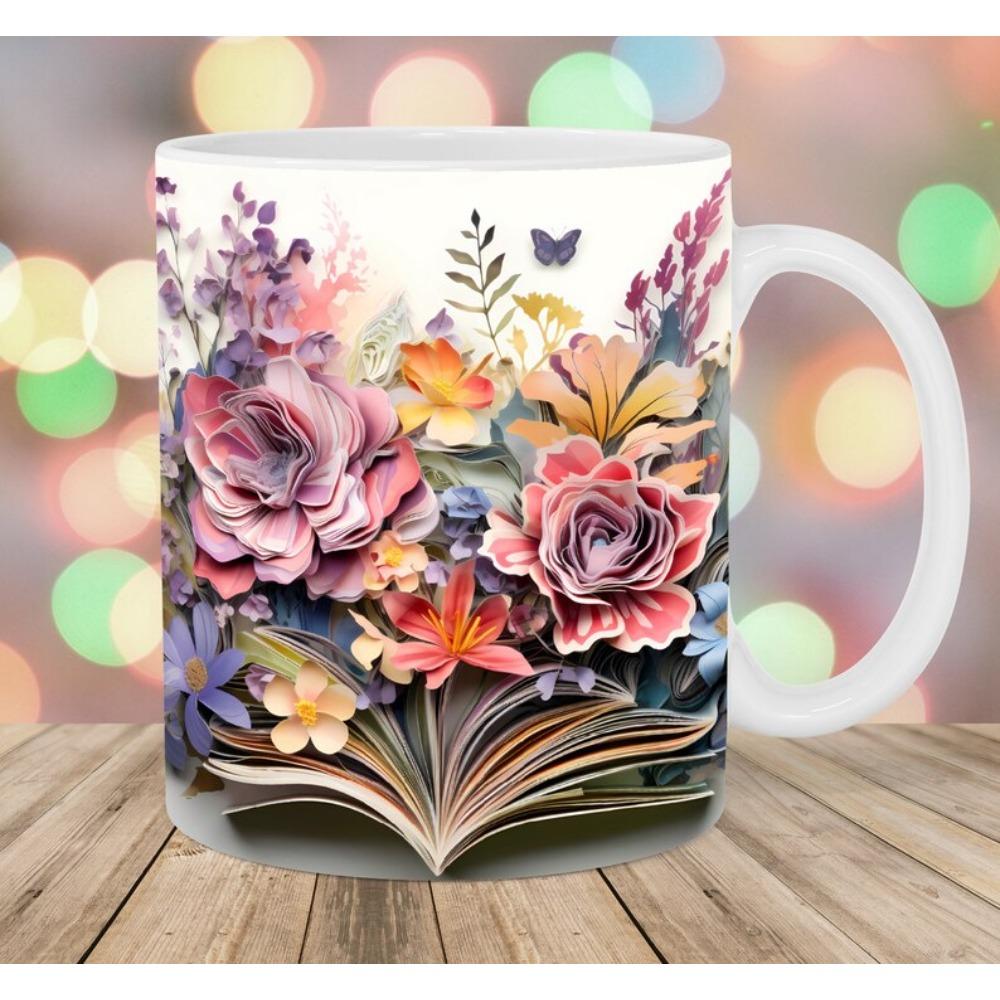 Bibliothek Keramik Kaffeetasse neues Bücherregal Buch Fan Teetasse
