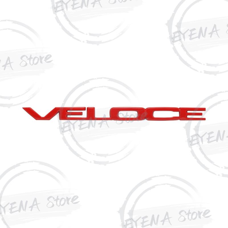 VELOCE TI Logo Schriftzug Metallplakette Aufkleber Auto Heckklappe Karosserie Emblem Für Junior Giulietta Tonale Giulia Stelvio GTS Sportiva