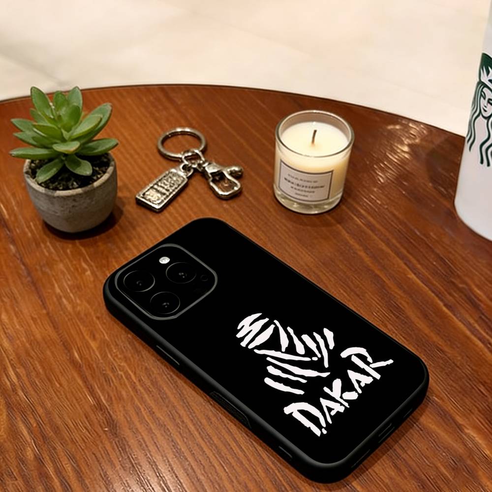 

R-Rally x D-Dakar Style Phone Case For iPhone 17,16,15,14,13,12,11 Plus,Pro Max,XS,Soft Silicone Black Cover iPhoneXsMax
