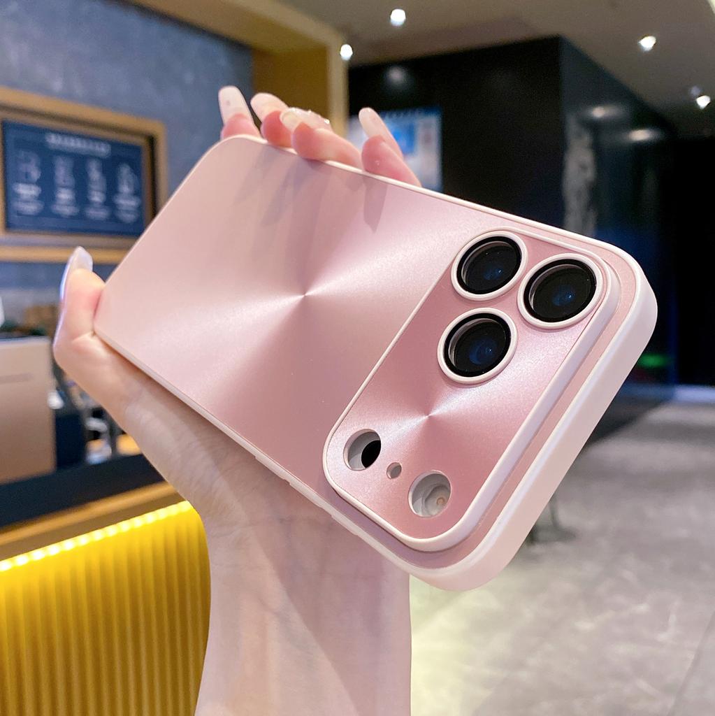 Laser Aurora CD Pattern Matte Case For iPhone 17 Air 16 15 14 13 12 11 Pro Max Plus Shockproof Glass Lens Bumper Phone Cover