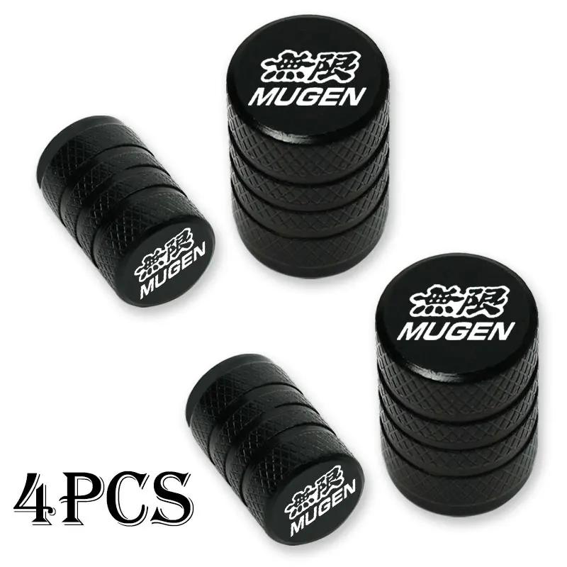 4Pcs Car Wheel Tire Valve Caps Tyre Stem Covers Airdust Waterproof For Honda Mugen CB400 CB650F CBF CBR250RR CRF SH300 NC750