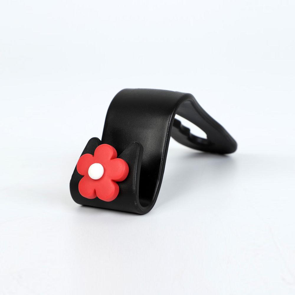 1 Stück Multifunktionaler Blumen-Styling Auto Haken Niedlicher Autositz Rücken Kreativer Aufbewahrungshaken Auto Innenraum Dekorationszubehör
