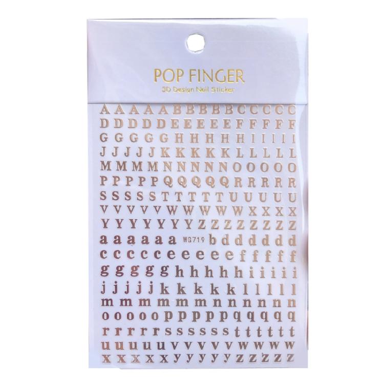 26 Buchstaben Metall Alphabet Aufkleber Kombinations Wort Aufkleber Nagelkunst Aufkleber
