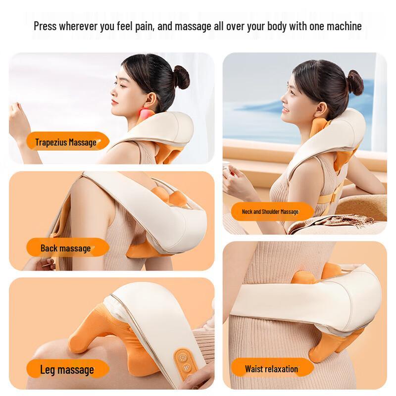 AUX Neck and Shoulder Massager with Heat Therapy