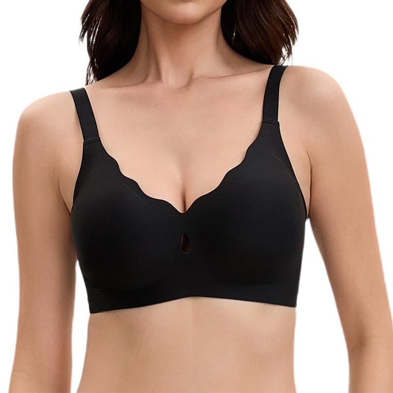 Europe and the United States have no traces, gather and close secondary breasts, anti-sagging sports underwear, summer breathable large cup bra