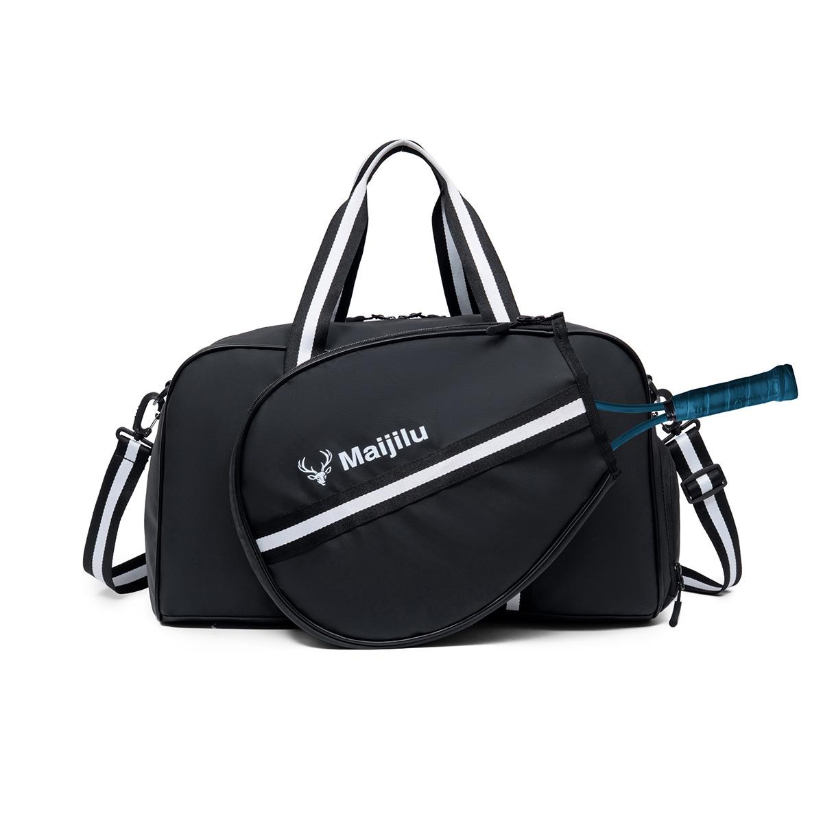 

New Detachable Racket Bag Couple Large Capacity Fitness Sports Shoulder Bag Short Travel Business Travel Luggage чорний