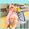 Cute Silicone Bunny Keychain For Girlfriend Durable Car Key Accessory Gift
