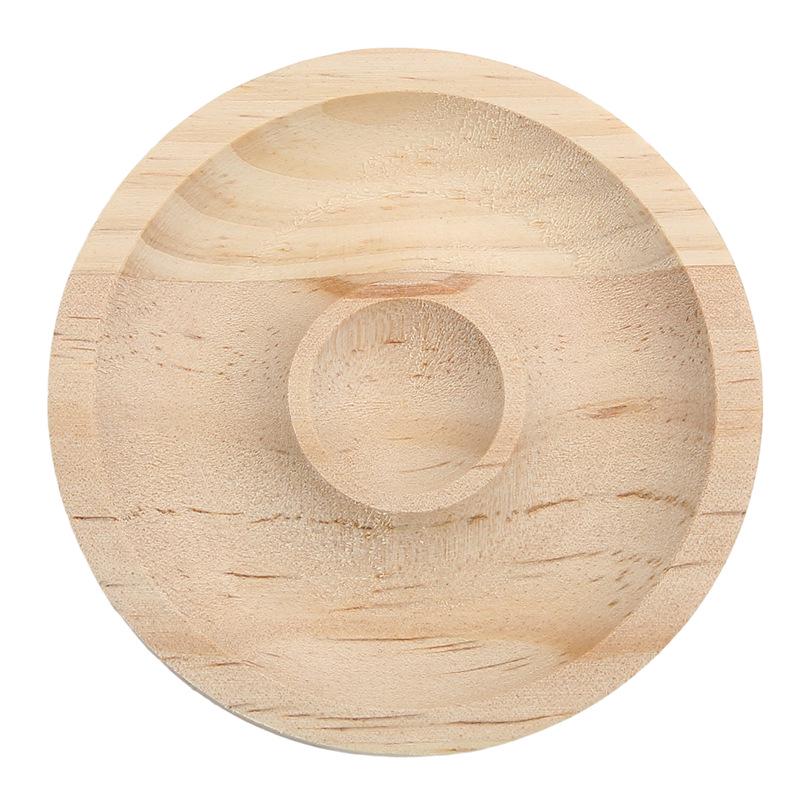Vassoio Espositore per Gioielli con Perline in Legno di Pino Naturale - Supporto Trasparente per Braccialetti e Oggetti di Scena per Fotografia