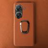 For Asus Zenfone 10 Case Handmade Genuine Leather Cases For Asus Zenfone9 Phone Cover Housing Protective Back Shell Stand Holder