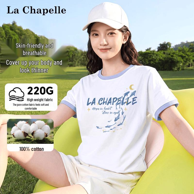 La Chapelle Women s American Retro Cotton T-shirt XL