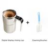 Rechargeable Self Stirring Coffee Cup With Temperature Display USB Charging, Sealed Travel Suitable For Milk, Chocolate, Mocha