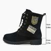 Chelsea Boots Chunky Boots Women Winter Shoes Cow Suede  Ankle Boots Black Female Autumn Fashion Platform Booties