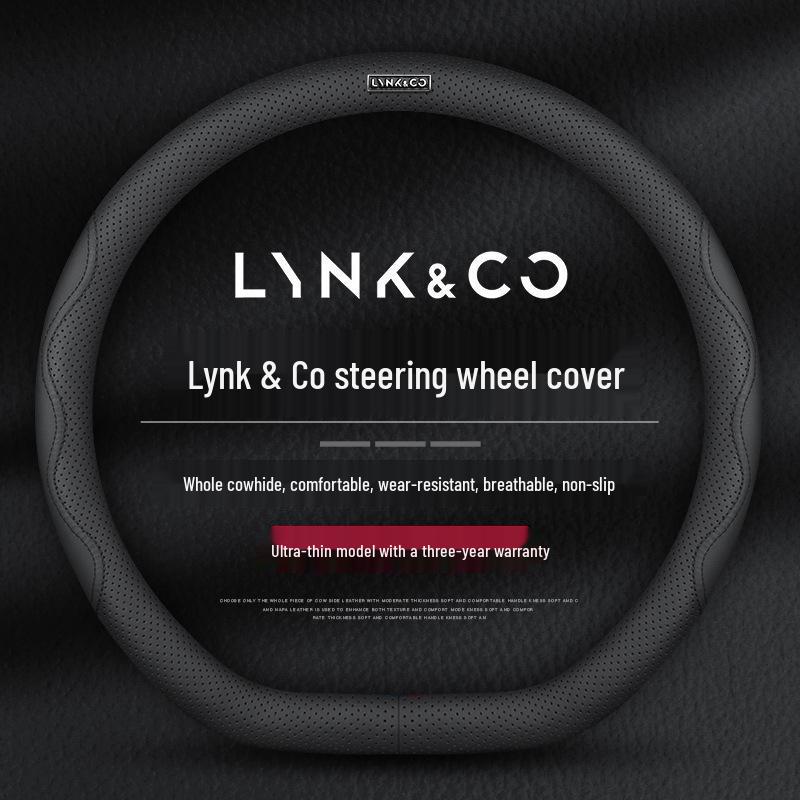 Lynk & Co Steering Wheel Cover - Genuine Leather for 08/06EMP/07EMP/01/02/03/05/06/09 Models