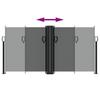 Retractable Side Awning Anthracite Grey 120 x 1000 cm