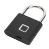 Fingerprint Padlock Keyless Water Proof Fingerprint Lock USB Rechargeable Quick Unlock for Backpack Luggage Black 20