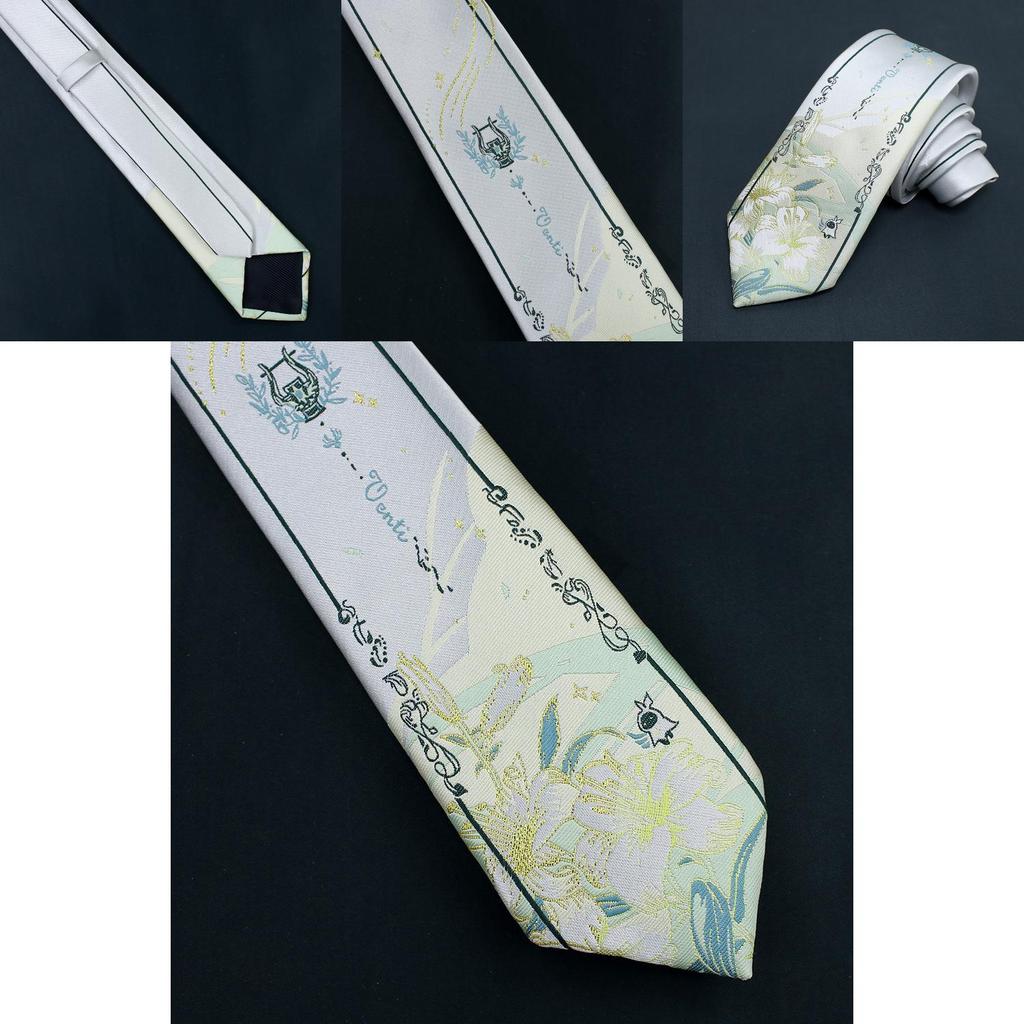 Genshin Impact Originalspiel Bard Windy Necktie Anime-Stil Krawatte für Jkdk Schulmode