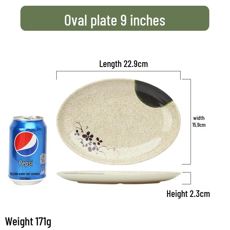 Qianxing Green Lotus Melamine Dinner Plates