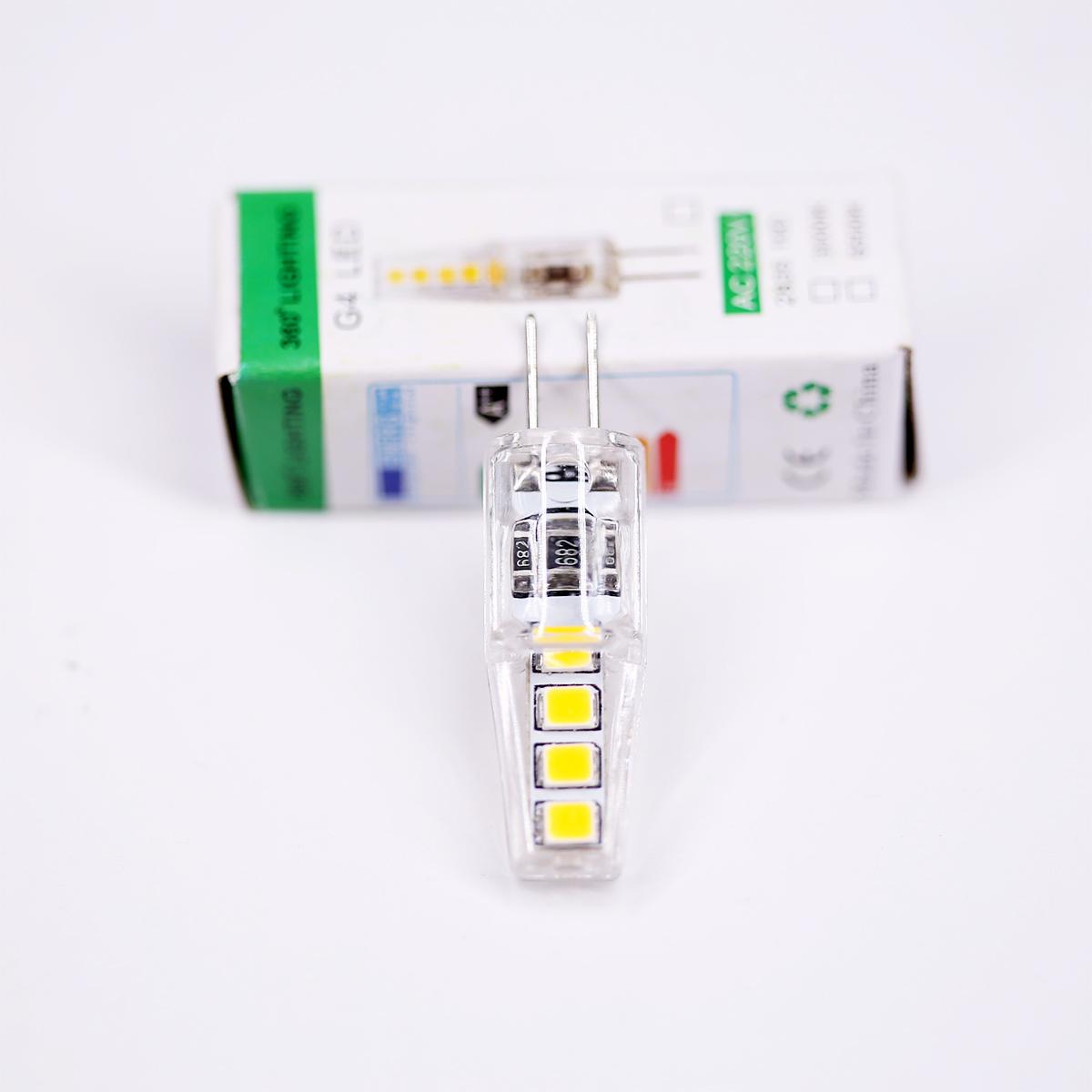

Mini G4 Led Lamp Corn Bulbs Beads Home Room 3000k Pendant 220V 8/10leds PC shell Decorative Replacement No flickering Chandelier