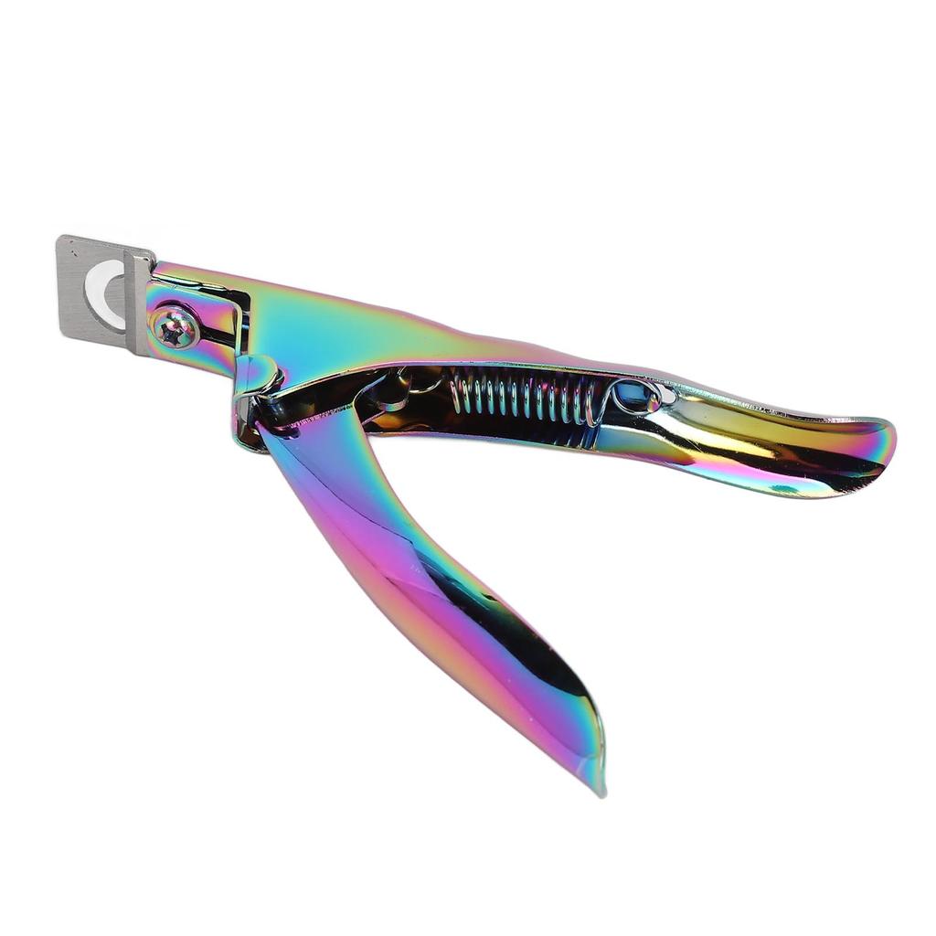 Nageltip-Cutter U-Form DIY Trimmen Edelstahl Tragbarer Nageltip-Pfleger für Schönheitssalon Bunt