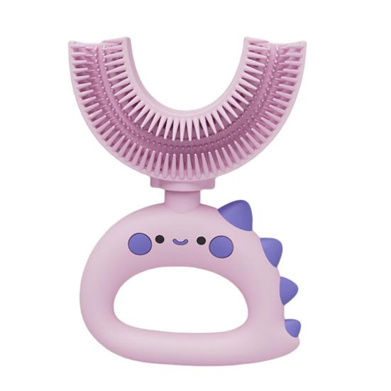 Practical Cute Shape Multifunctional Baby Toothbrush U-shaped Kids Whitening for Household