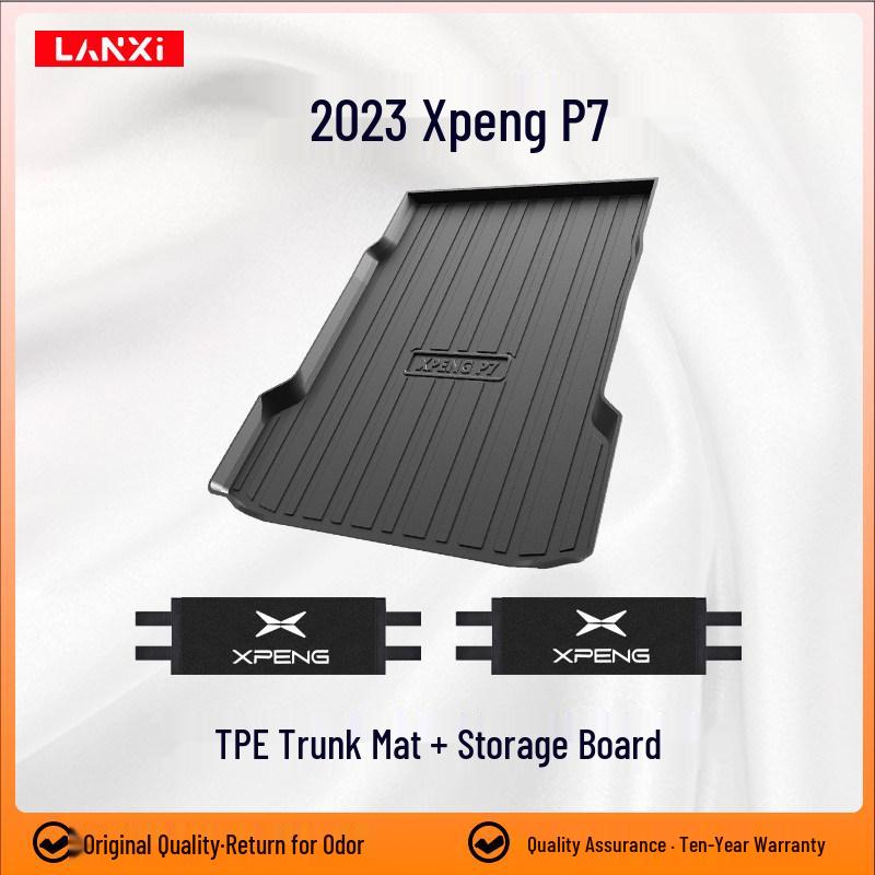 2023 Xiaopeng P7 Trunk Mat & Tail Car Accessory Set for Interior Modification
