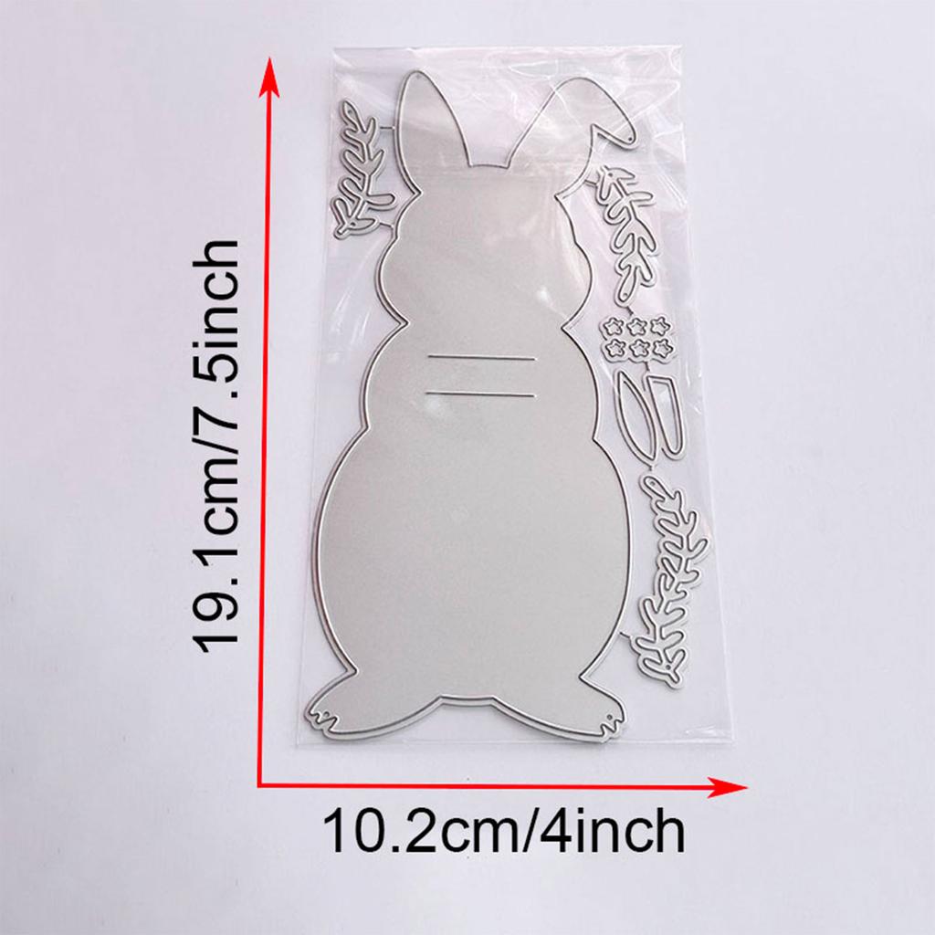 Animal Rabbits Shape Cutting Dies Scrapbooking Die Cut Templates Carbon Steel Cutting Dies for Scrapbooking Card Making