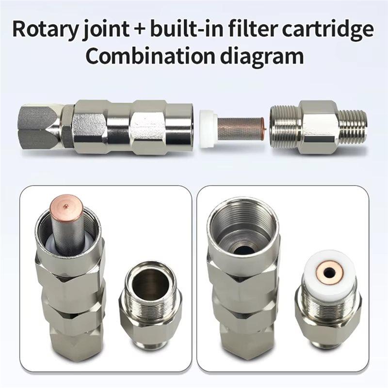 SHGO-High Pressure 360° Swivel Joint 1/4-Inch Airless For Spray Hose With Filter For Spray Pipe Connector Accessory