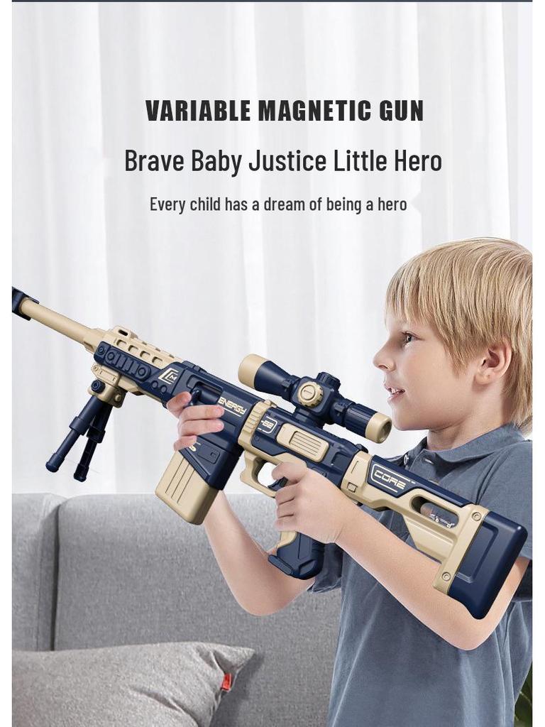 DIY Magnetic Gun Kit with Sound & Light for Kids Ages 3-6 - Educational Toy & Gift