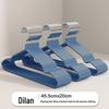 10 Thick Non-Slip Plastic-Dipped Clothes Hangers, Seamless Drying and Storage Rack