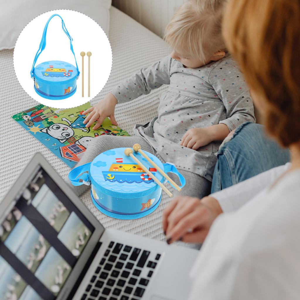 1Set Hand Drum Set for Toddlers Educational Musical Instrument Develop Coordination and Rhythm Skills Hand Drums for Kids
