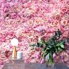 Multicolor Artificial Rose Flower Wall Silk Petals DIY Accessories Simulation Flower Panel Background Wall Photo Props