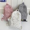 Schoolbag Corduroy Autumn and Winter New Large Capacity Backpack Student Class Commuter Versatile School Bag Going Out Travel Backpack Female