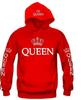 European & American Plus Size Women's Printed Hooded Sweatshirt - Autumn/Winter Collection