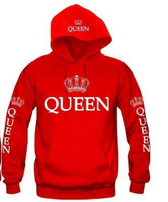 European & American Plus Size Women's Printed Hooded Sweatshirt - Autumn/Winter Collection