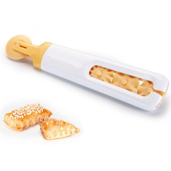 Instrument de tăiat aluat Roller Docker Instrument de tăiere aluat de calitate alimentară fără BPA Mini dimensiune ușor DIY Instrument de tăiat aluat cu val Accesorii de bucătărie