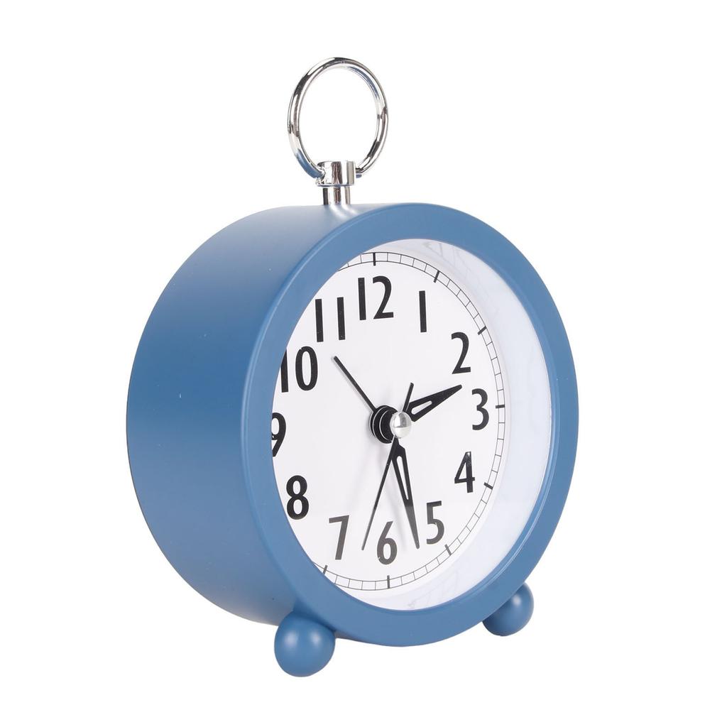 Alarm Clocks Multifunction Stylish Simple Silent Prevents Ticking Round Alarm Clocks for Desk Bedroom and Home