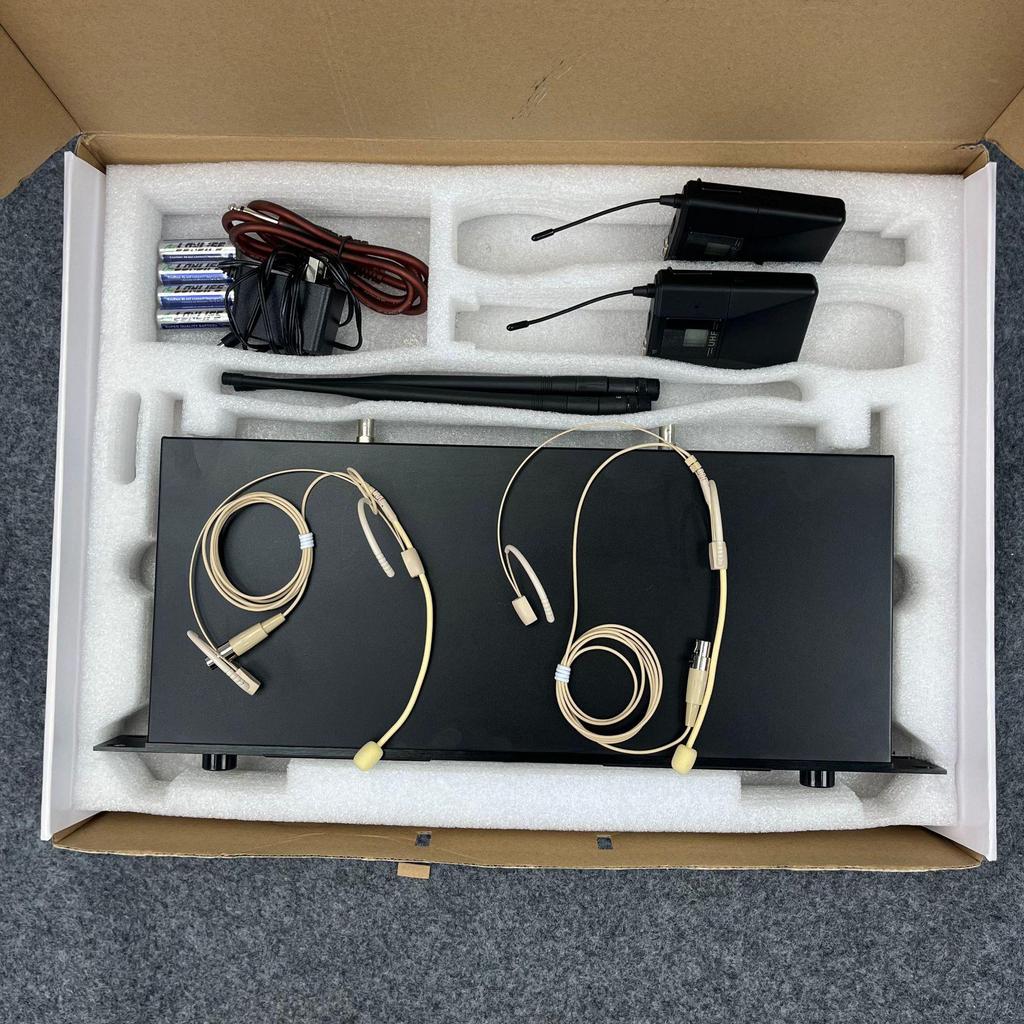 KTV U-Band Infrared High-End Dual Wireless Lavalier and Headset Conference Microphone